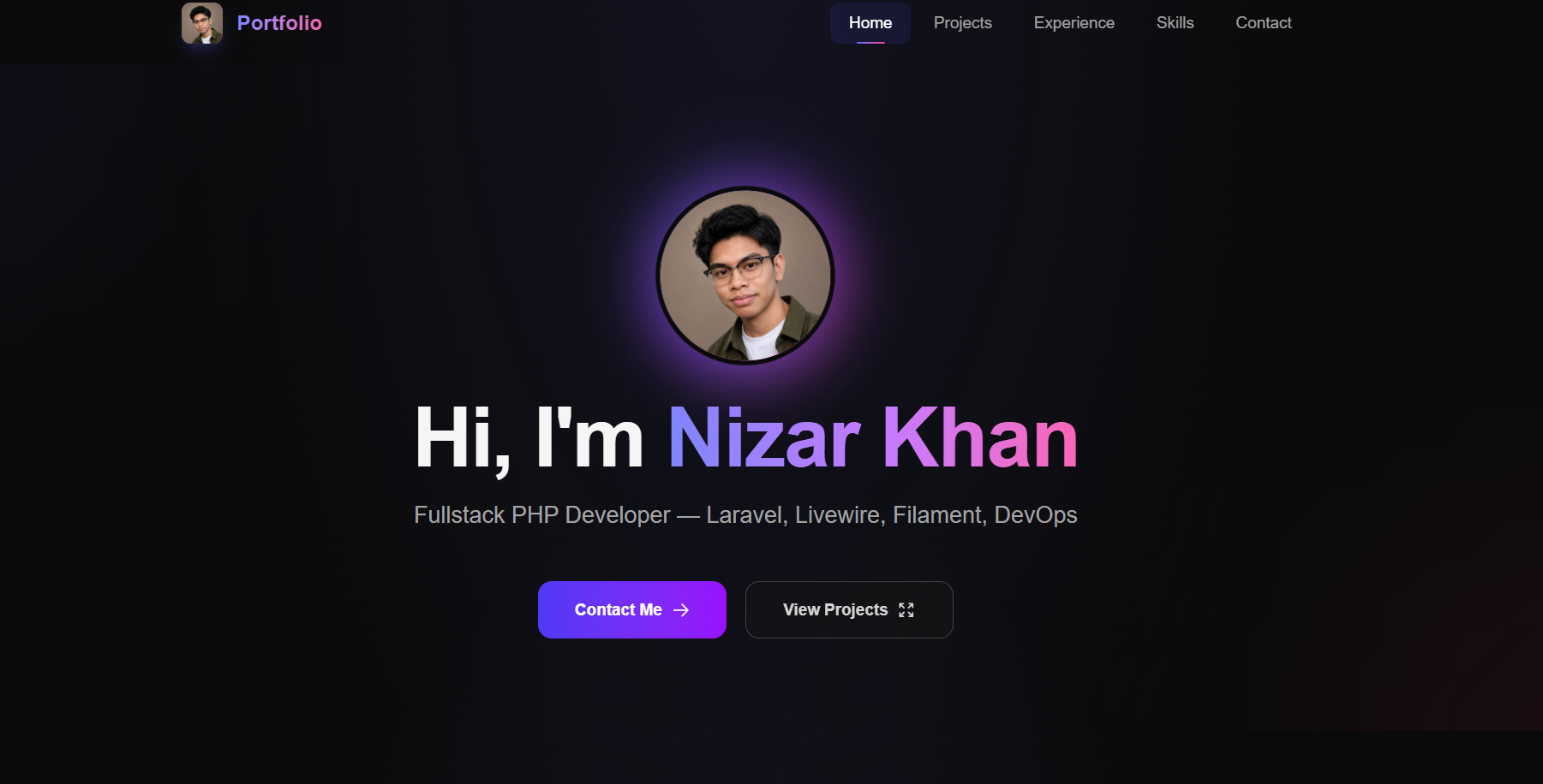 Personal portfolio website